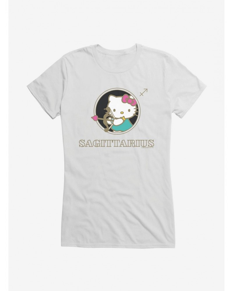 Hello Kitty Star Sign Sagittarius Stencil Girls T-Shirt $7.97 T-Shirts