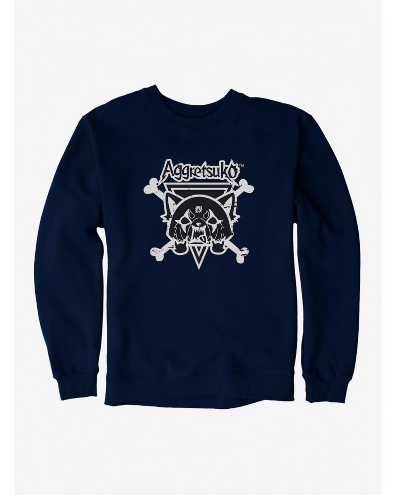 Aggretsuko Metal Crossbones Sweatshirt $14.76 Sweatshirts