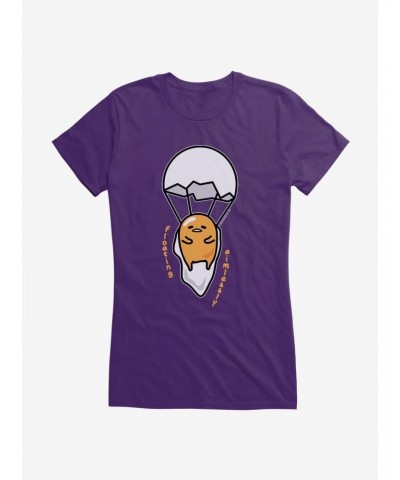 Gudetama Floating Aimlessly Girls T-Shirt $7.77 T-Shirts