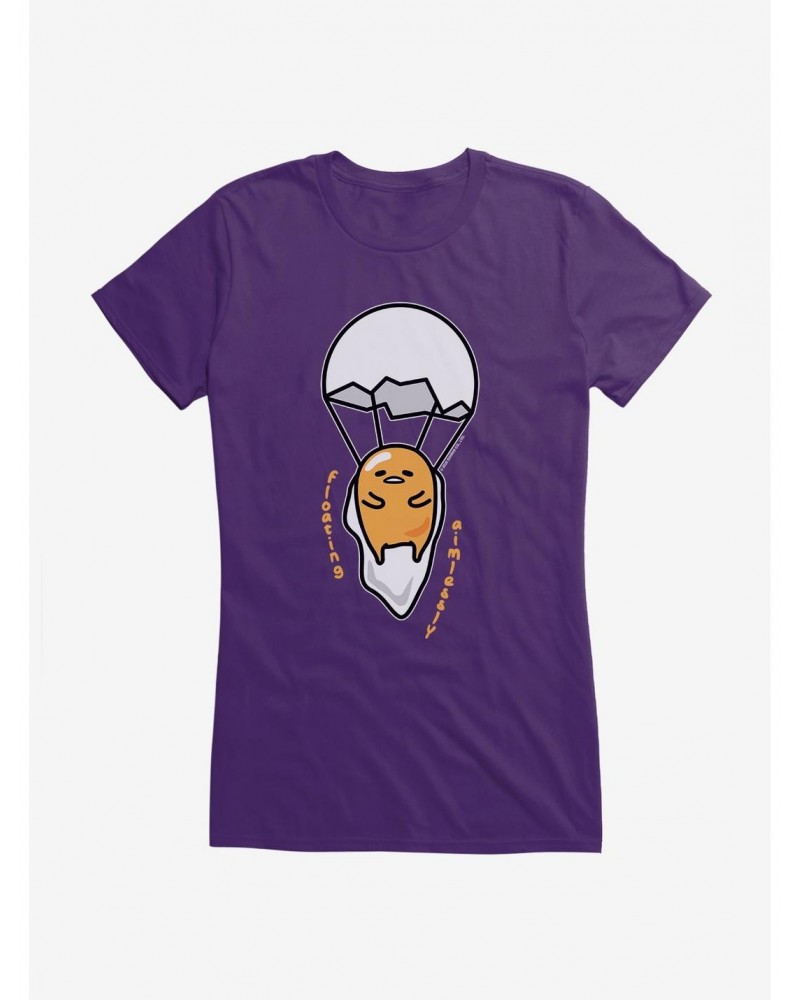 Gudetama Floating Aimlessly Girls T-Shirt $7.77 T-Shirts