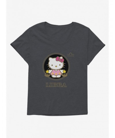 Hello Kitty Star Sign Libra Stencil Girls T-Shirt Plus Size $7.86 T-Shirts