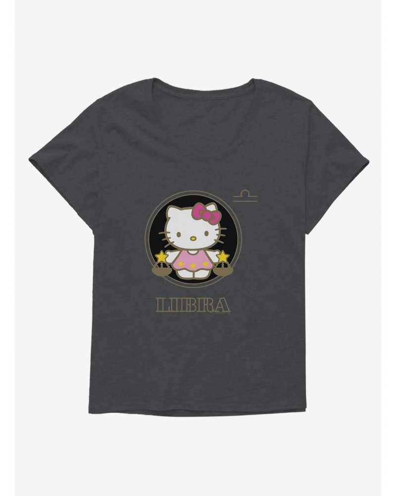 Hello Kitty Star Sign Libra Stencil Girls T-Shirt Plus Size $7.86 T-Shirts