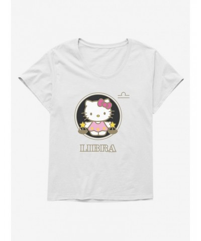 Hello Kitty Star Sign Libra Stencil Girls T-Shirt Plus Size $7.86 T-Shirts