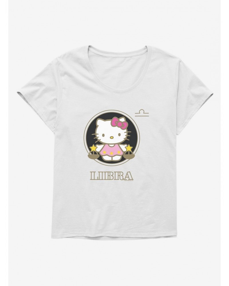 Hello Kitty Star Sign Libra Stencil Girls T-Shirt Plus Size $7.86 T-Shirts