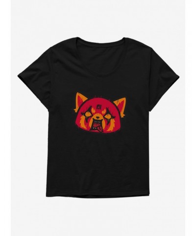 Aggretsuko Metal Rock Out To The Max Girls T-Shirt Plus Size $11.33 T-Shirts