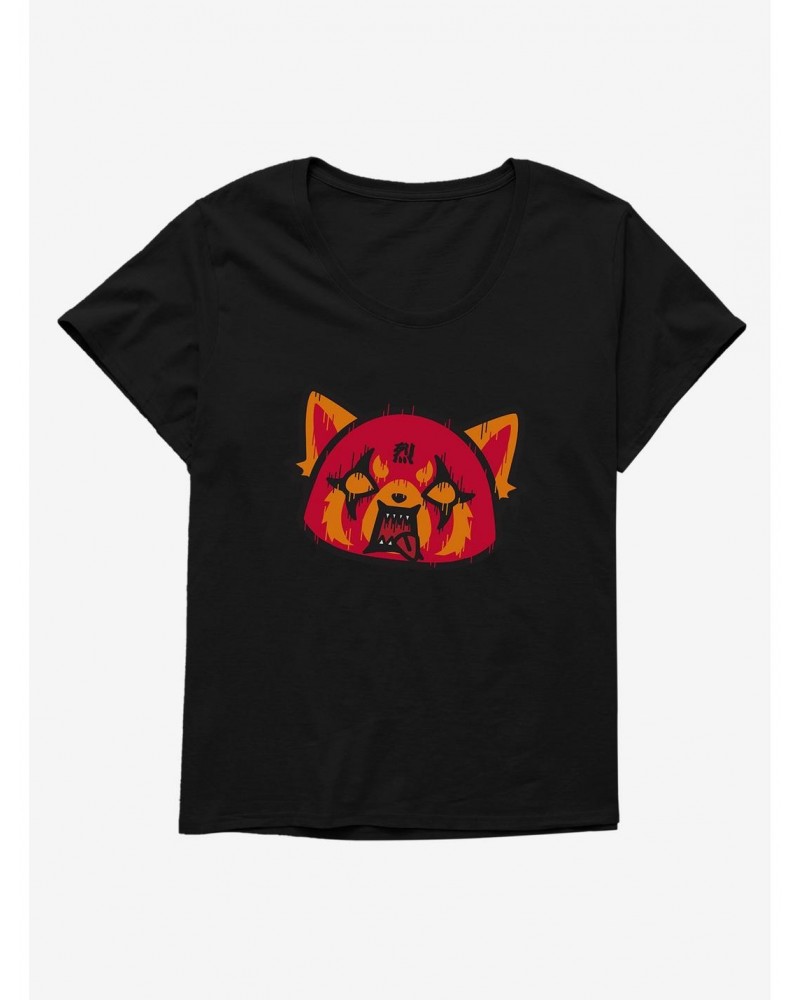 Aggretsuko Metal Rock Out To The Max Girls T-Shirt Plus Size $11.33 T-Shirts