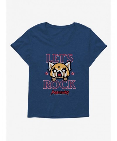 Aggretsuko Let's Rock Girls T-Shirt Plus Size $8.55 T-Shirts