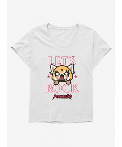 Aggretsuko Let's Rock Girls T-Shirt Plus Size $8.55 T-Shirts