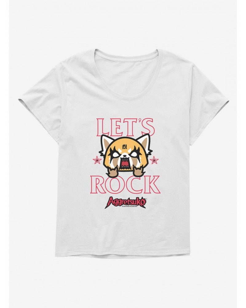 Aggretsuko Let's Rock Girls T-Shirt Plus Size $8.55 T-Shirts