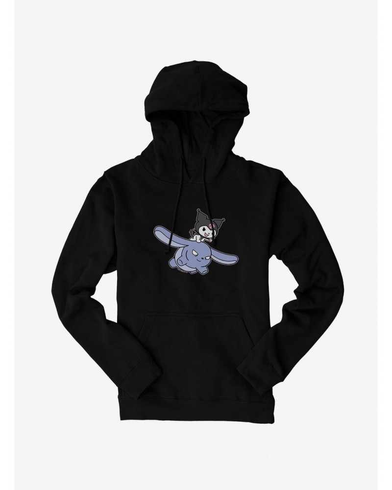 Kuromi Flying Baku Hoodie $15.09 Hoodies