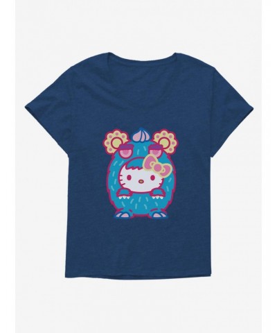 Hello Kitty Sweet Kaiju Pouch Girls T-Shirt Plus Size $7.63 T-Shirts