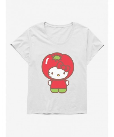 Hello Kitty Five A Day Tomato Day Girls T-Shirt Plus Size $9.02 T-Shirts
