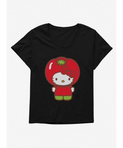 Hello Kitty Five A Day Tomato Day Girls T-Shirt Plus Size $9.02 T-Shirts