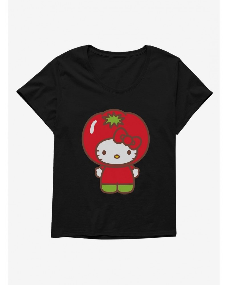 Hello Kitty Five A Day Tomato Day Girls T-Shirt Plus Size $9.02 T-Shirts