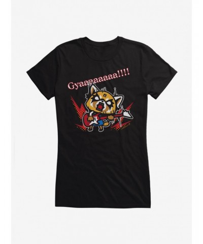 Aggretsuko Metal Guitar Rock & Roll Girls T-Shirt $9.56 T-Shirts