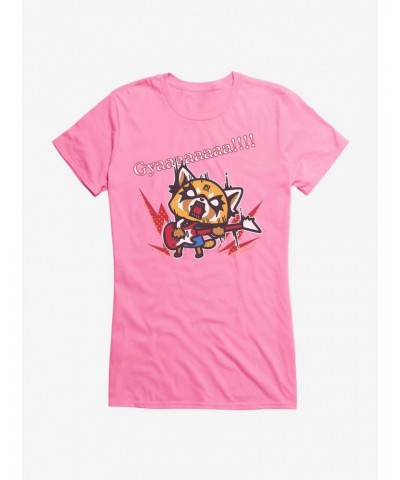 Aggretsuko Metal Guitar Rock & Roll Girls T-Shirt $9.56 T-Shirts