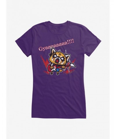 Aggretsuko Metal Guitar Rock & Roll Girls T-Shirt $9.56 T-Shirts