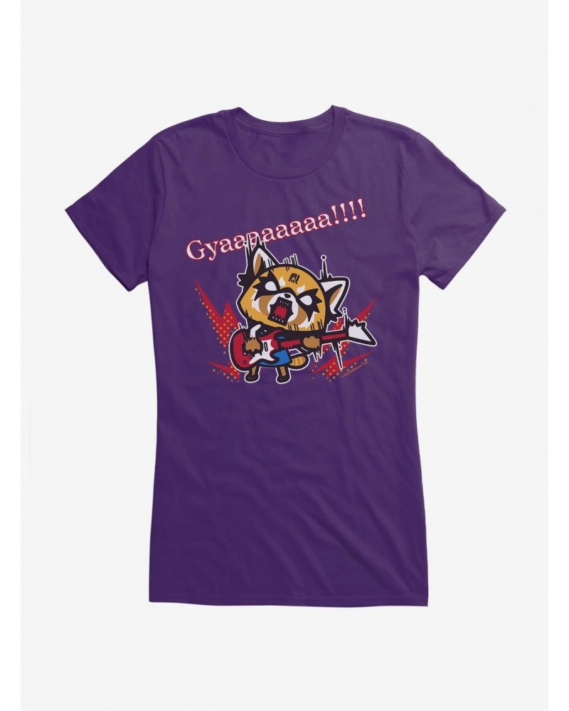 Aggretsuko Metal Guitar Rock & Roll Girls T-Shirt $9.56 T-Shirts