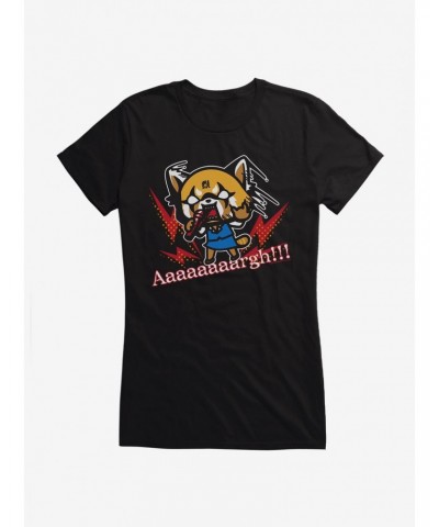 Aggretsuko Metal Raging Girls T-Shirt $6.57 T-Shirts