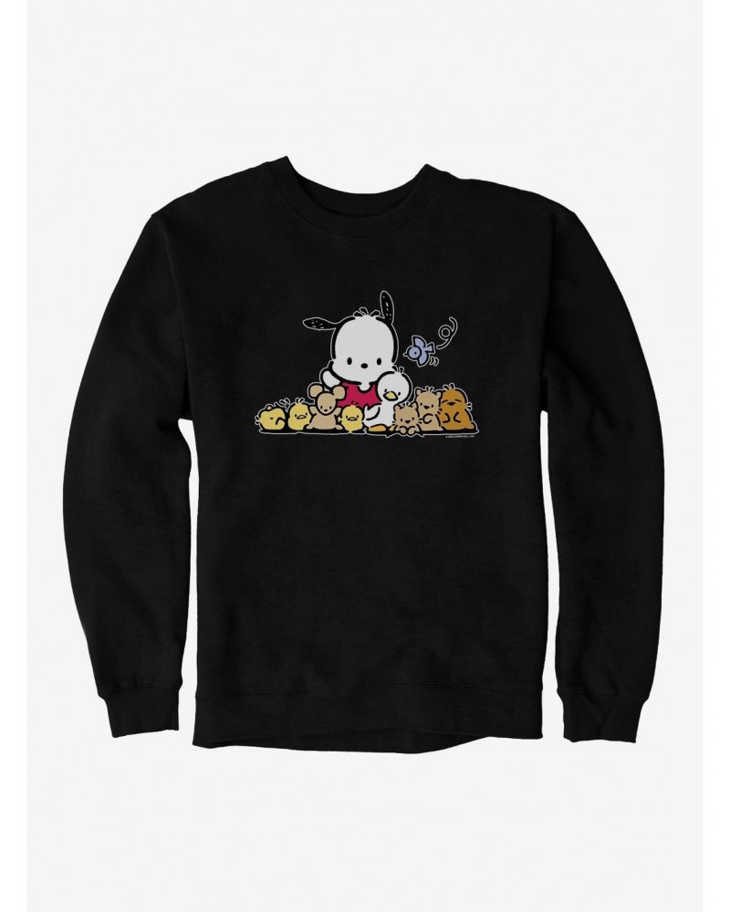 Pochacco Outdoor Fun With Friends Sweatshirt $10.33 Sweatshirts