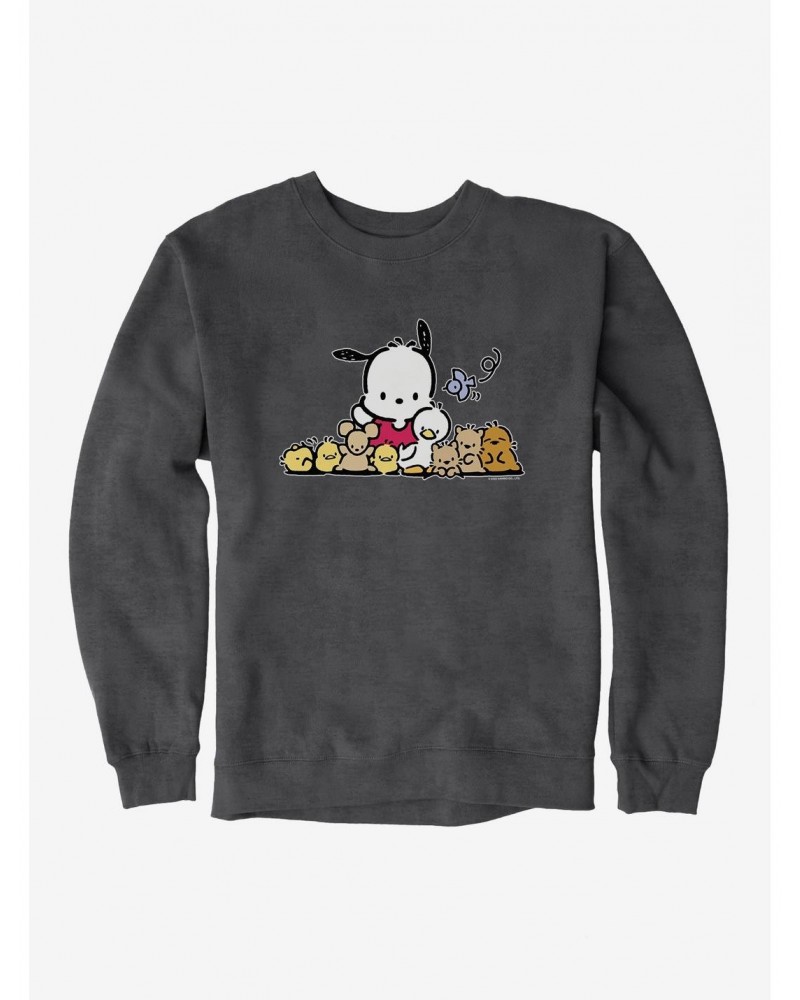 Pochacco Outdoor Fun With Friends Sweatshirt $10.33 Sweatshirts