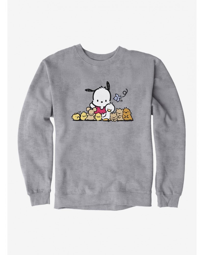 Pochacco Outdoor Fun With Friends Sweatshirt $10.33 Sweatshirts