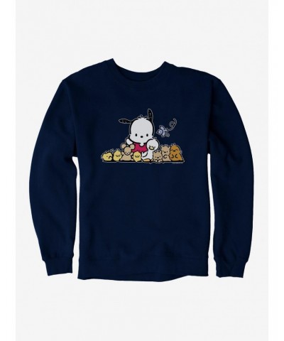 Pochacco Outdoor Fun With Friends Sweatshirt $10.33 Sweatshirts