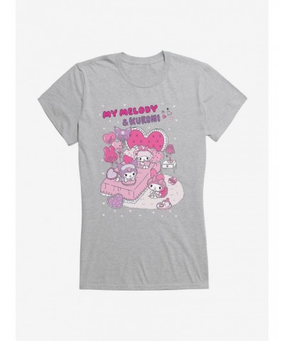 Kuromi My Melody & Kuromi Girls T-Shirt $9.76 T-Shirts