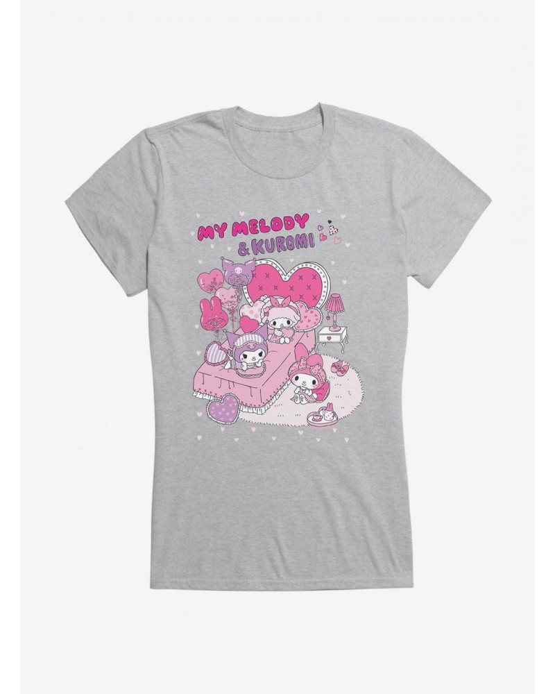 Kuromi My Melody & Kuromi Girls T-Shirt $9.76 T-Shirts