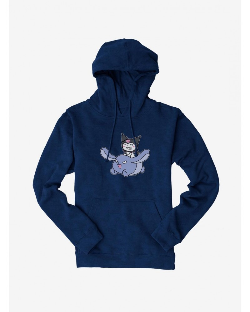 Kuromi Happy Baku Flying Hoodie $16.88 Hoodies