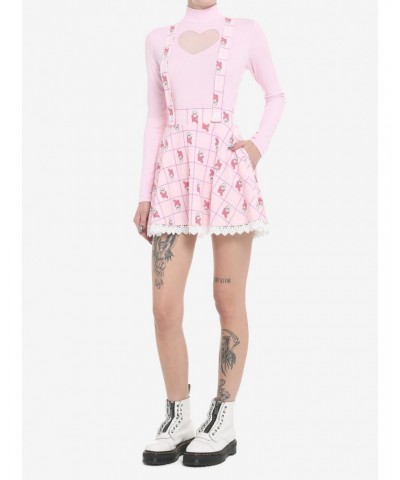 My Melody Plaid & Lace Suspender Skirt $8.58 Skirts