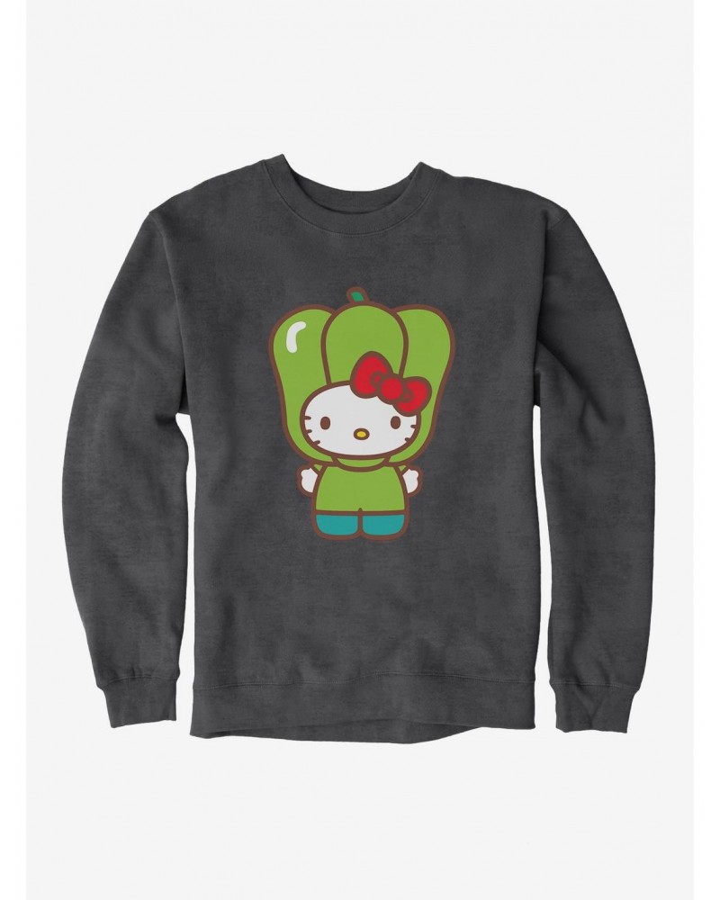 Hello Kitty Five A Day Bell Pepper Sweatshirt $13.58 Sweatshirts