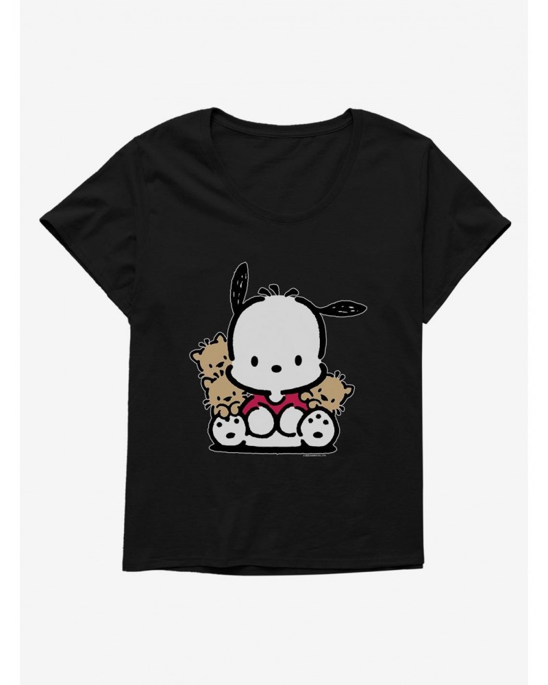 Pochacco Sitting With Friends Girls T-Shirt Plus Size $8.55 T-Shirts