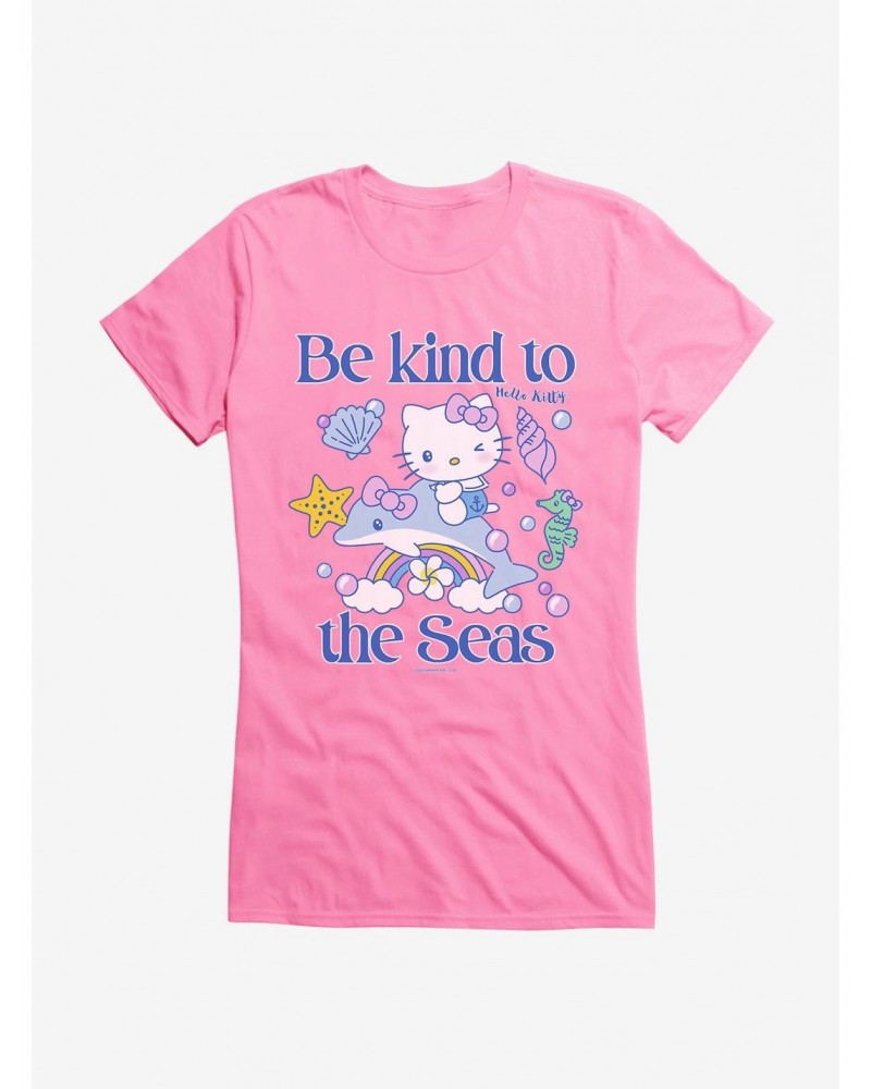 Hello Kitty Be Kind To The Seas Girls T-Shirt $7.57 T-Shirts