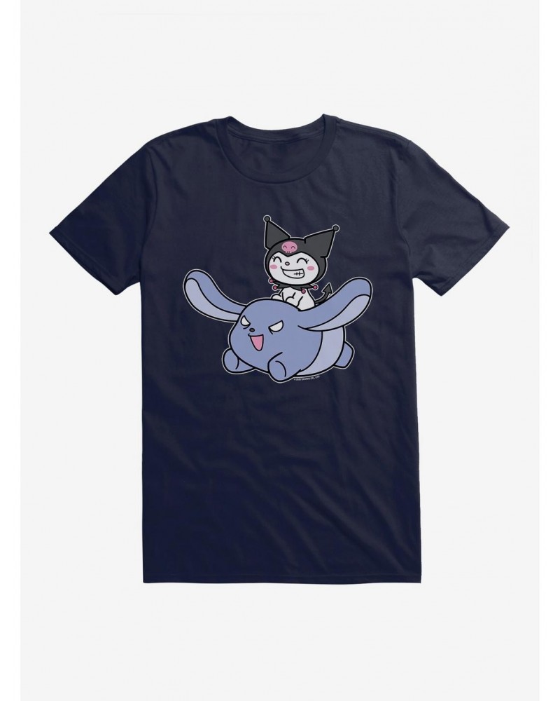 Kuromi Happy Baku Flying T-Shirt $8.60 T-Shirts