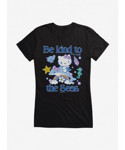 Hello Kitty Be Kind To The Seas Girls T-Shirt $7.57 T-Shirts