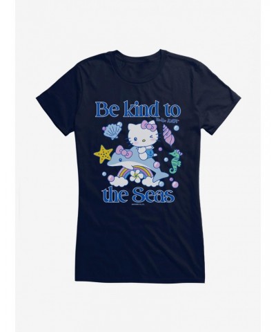 Hello Kitty Be Kind To The Seas Girls T-Shirt $7.57 T-Shirts