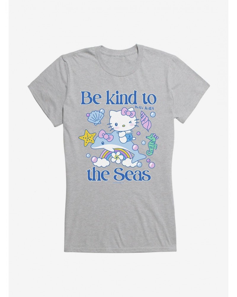 Hello Kitty Be Kind To The Seas Girls T-Shirt $7.57 T-Shirts