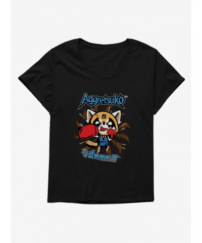 Aggretsuko Stay Balanced Girls T-Shirt Plus Size $11.33 T-Shirts