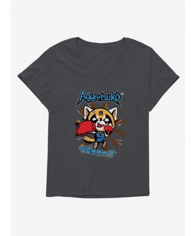 Aggretsuko Stay Balanced Girls T-Shirt Plus Size $11.33 T-Shirts