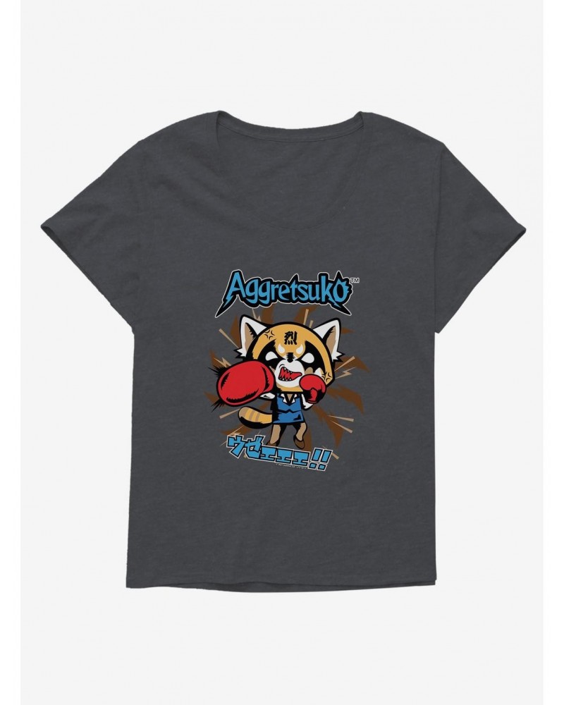 Aggretsuko Stay Balanced Girls T-Shirt Plus Size $11.33 T-Shirts