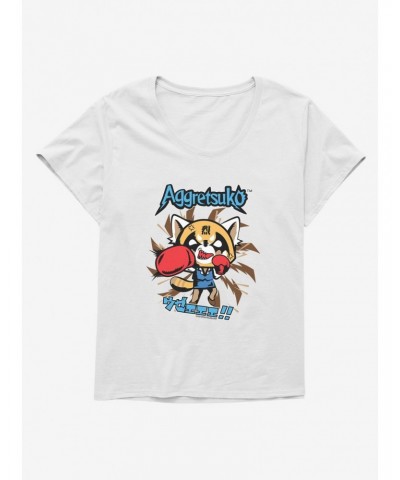 Aggretsuko Stay Balanced Girls T-Shirt Plus Size $11.33 T-Shirts