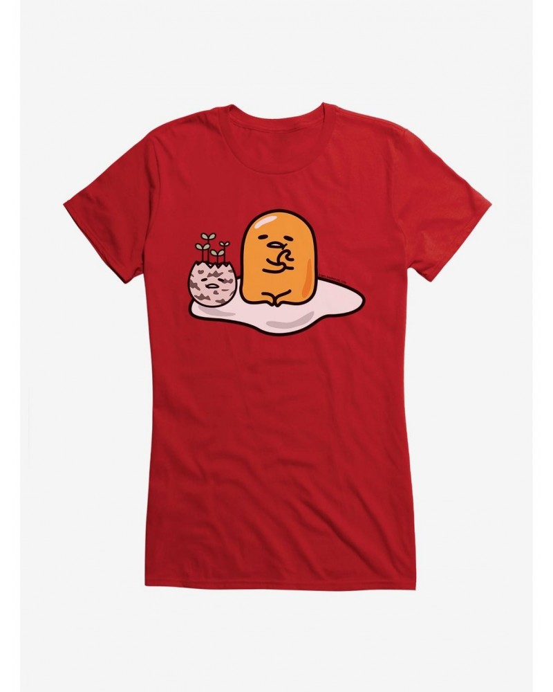 Gudetama Planted Girls T-Shirt $8.57 T-Shirts