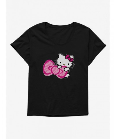 Hello Kitty Jungle Paradise Bow Girls T-Shirt Plus Size $11.56 T-Shirts