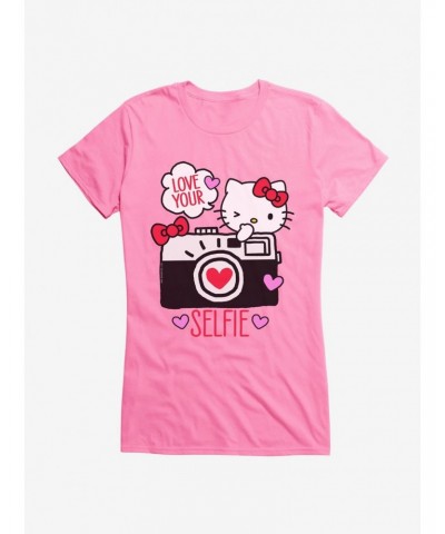 Hello Kitty Selfie Love Girls T-Shirt $7.37 T-Shirts