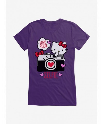 Hello Kitty Selfie Love Girls T-Shirt $7.37 T-Shirts