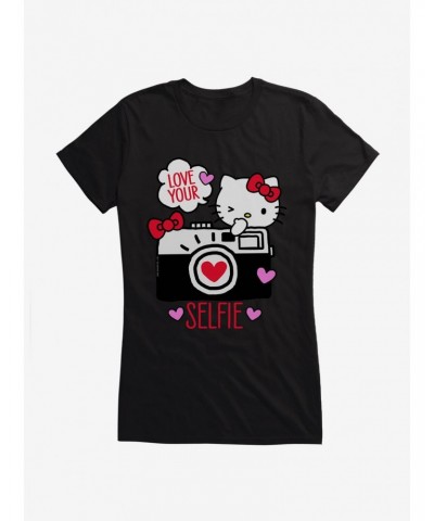 Hello Kitty Selfie Love Girls T-Shirt $7.37 T-Shirts