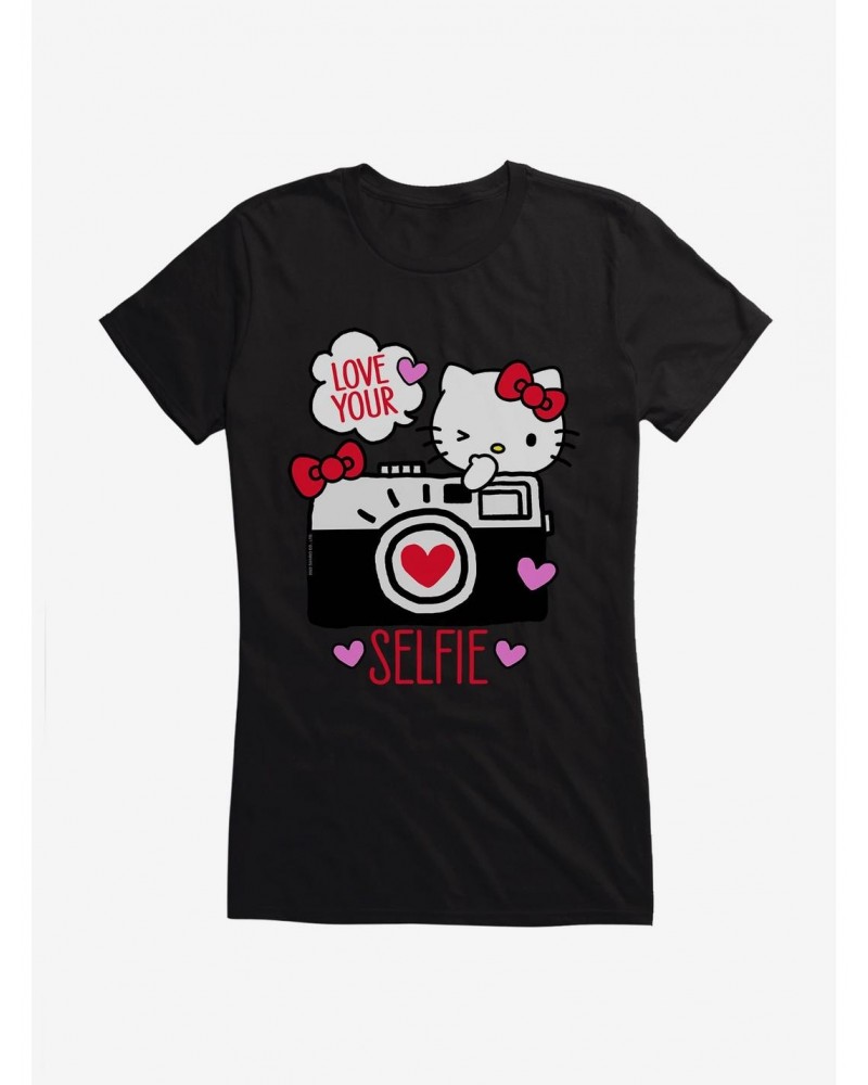 Hello Kitty Selfie Love Girls T-Shirt $7.37 T-Shirts