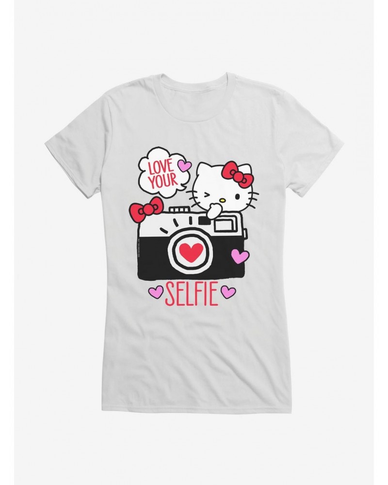 Hello Kitty Selfie Love Girls T-Shirt $7.37 T-Shirts