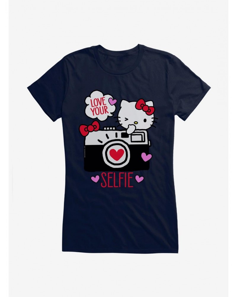 Hello Kitty Selfie Love Girls T-Shirt $7.37 T-Shirts